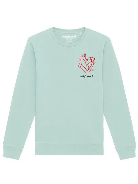 watapparel watapparel Sweatshirt Unisex Self love, Caribbean blue, – Produktbild 2 von 4