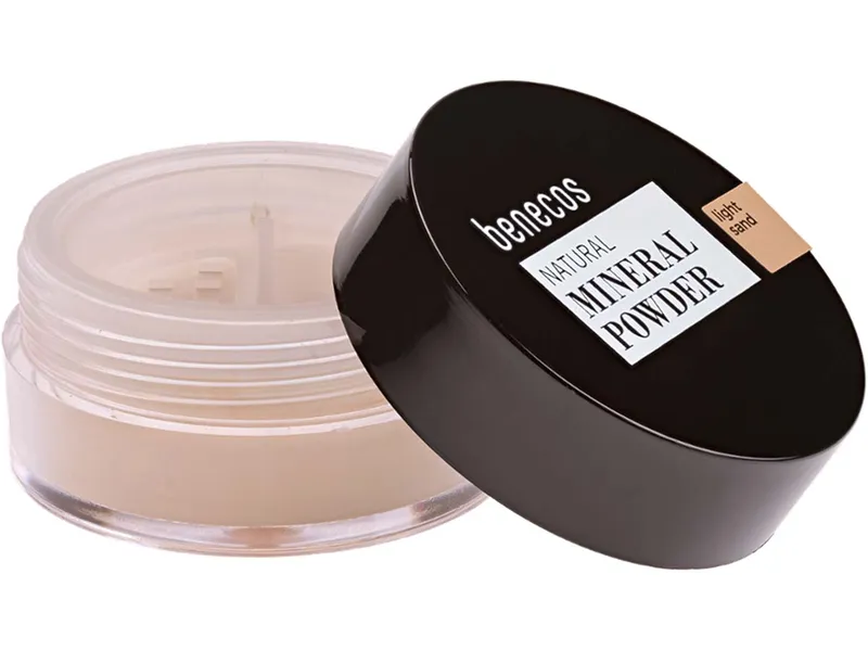benecosNaturalBeauty benecos Bio-Mineral-Puder, light sand, 10 g – Produktbild 1 von 2