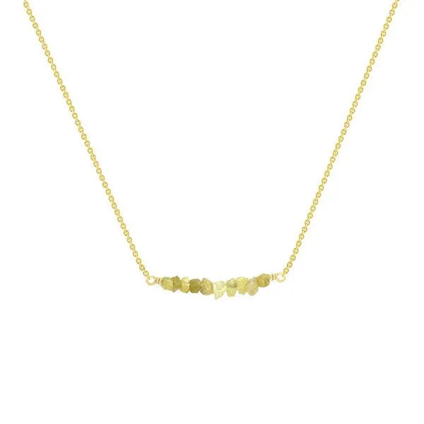Eppi Eppi Goldener Choker mit ungeschliffenen gelben Diamanten Marte, Gold, – Produktbild 1 von 4