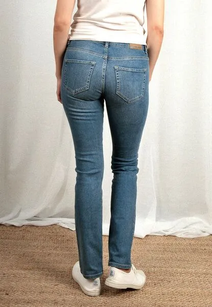 TORLAND TORLAND Regular Fit – Damenjeans Teresa, Blau (mid indigo), – Produktbild 5 von 7