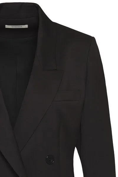 Wunderwerk Wunderwerk Damen Blazer aus 100% Schurwolle "Metro double line blazer S100", Schwarz (black 900), – Produktbild 4 von 4