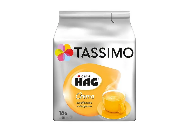 Tassimo Tassimo Kaffee Kapseln Café HAG entkoffeiniert T Discs 5x16 Getränke koffeinfrei, (Packung, 5er Pack) – Produktbild 2 von 4