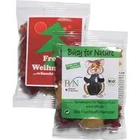 Minitütchen Bio Fruchtsaft Gummibärchen, 16g mit 1-4 farbigem Etikettendruck – Produktbild 1 von 1