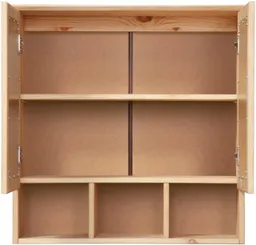 welltime Spiegelschrank Landhaus Sylt Badschrank, Badmöbel, FSC®-zertifiziert Breite 62,5 cm, aus Massivholz, MADE IN EUROPE – Produktbild 1 von 1