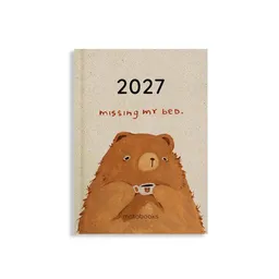 matabooks® matabooks® Kalender 2027 A6 Basic aus Graspapier – Jahresplaner Samaya – Farbe: Mocha Brown – Produktbild 1 von 1