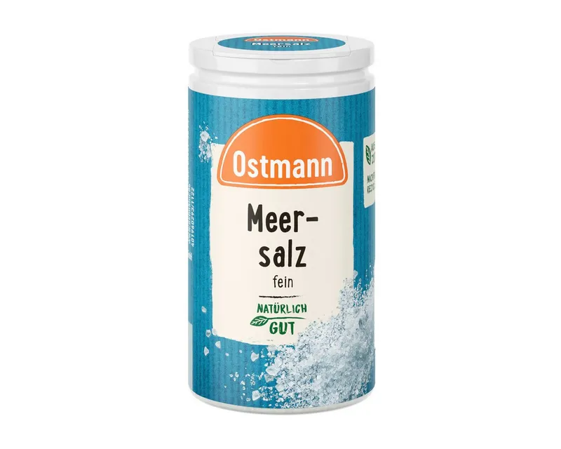Ostmann Ostmann Gewürz, Ostmann feines Meersalz natürlich und ohne Zusatzstoffe Packung 90g – Produktbild 1 von 2