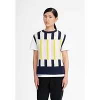 MELA Jacquard Strick Pullunder JAMUNA | von MELA | Fairtrade & GOTS zertifiziert, Bunt gestreift, – Produktbild 1 von 1