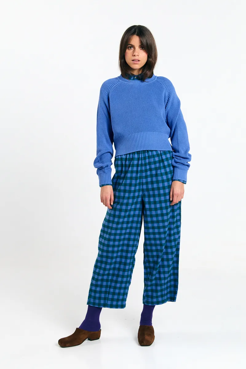 SUITE13LAB SUITE13LAB Damen vegan Pullover Nelas Mittelblau, Blau, – Produktbild 2 von 2