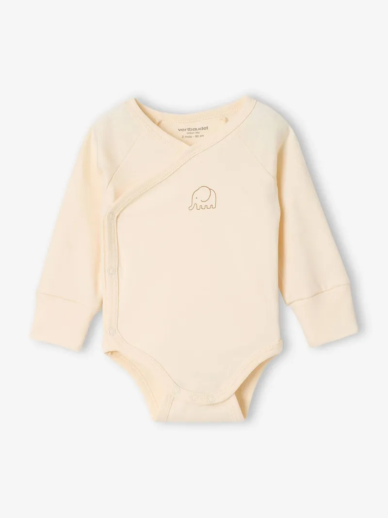 Vertbaudet Vertbaudet 5er-Pack Wickelbodys Baby langärmlig, Karamell, – Produktbild 4 von 4