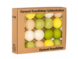 Caracol Caracol Kugel-Lichterkette 20 handgefertigte Kugeln, lemongreen – Produktbild 1 von 1