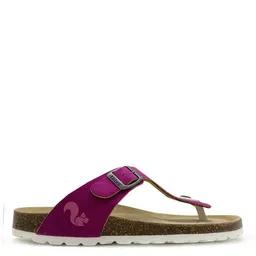thies Vegane thies ® Rec Bio Thong Sandale aus rec. PES mit Kork-Tieffussbett – Produktbild 1 von 1