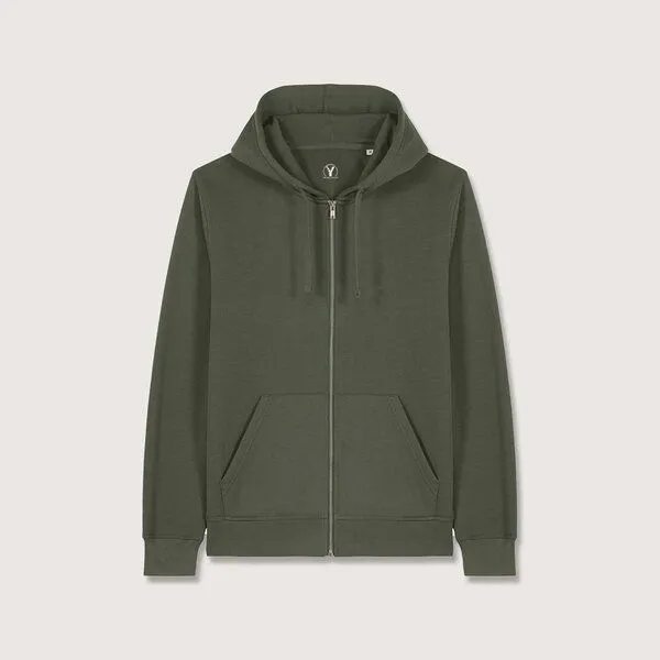YTWOO YTWOO Everyday Unisex-Sweatjacke – Weich, zeitlos & nachhaltig, Khaki, – Produktbild 1 von 2