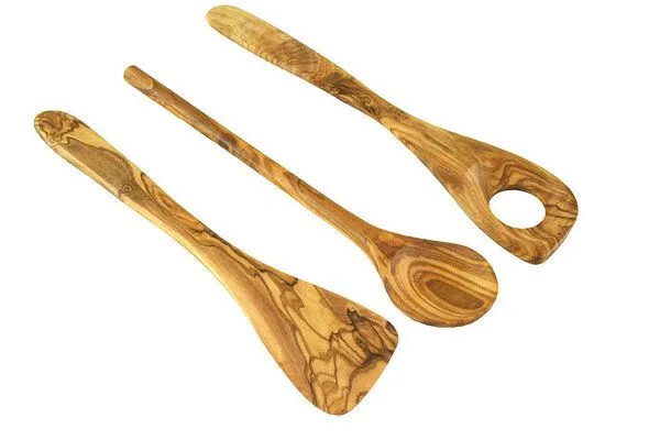 Olivenholz erleben Olivenholz erleben Küchen 2er Set Kochlöffel & Pfannenwender aus Olivenholz – Produktbild 4 von 8