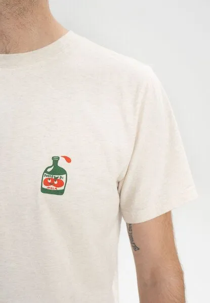 MELA T-Shirt Artist Edition Josha | von MELA | Fairtrade & GOTS zertifiziert, Cream melange / succo di mela, – Produktbild 5 von 8