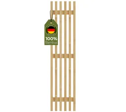 Bellamio Garderobenpaneel Sava, Wandpaneel für Flur, 8 Kleiderhaken (1 St), Flurgarderobe aus Bambus, 110x25 cm – Produktbild 1 von 1