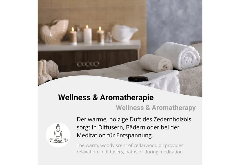 DistrEbution Duftöl Ätherisches Öl, Zedernholzöl, 100% Naturrein, Für Kerzen und Kosmetik – Produktbild 3 von 6