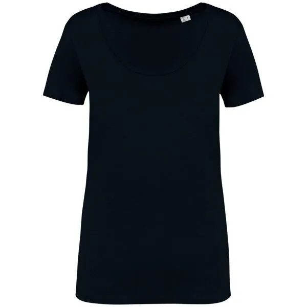 Greenspired Greenspired Nachhaltiges Damen-Slub-T-Shirt 130g/m² XS-XXL, Schwarz, – Produktbild 1 von 1