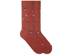 von Jungfeld VON JUNGFELD Bio-Socken 'Mushrooms', kupferrot, Gr. 43/46 – Produktbild 1 von 1