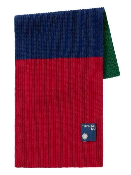 thinking mu thinking mu Unisex Schal - Ghede - aus Wolle, Play (mehrfarbig), – Produktbild 3 von 3