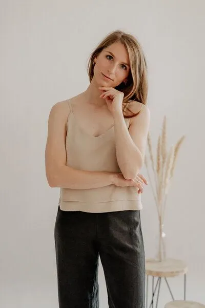 Marenika Marenika Top EMMA aus Lyocell, Beige, – Produktbild 1 von 4
