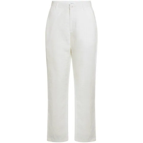 KnowledgeCotton Apparel KnowledgeCotton Apparel Damen Leinenhose, Bright white, – Produktbild 1 von 3