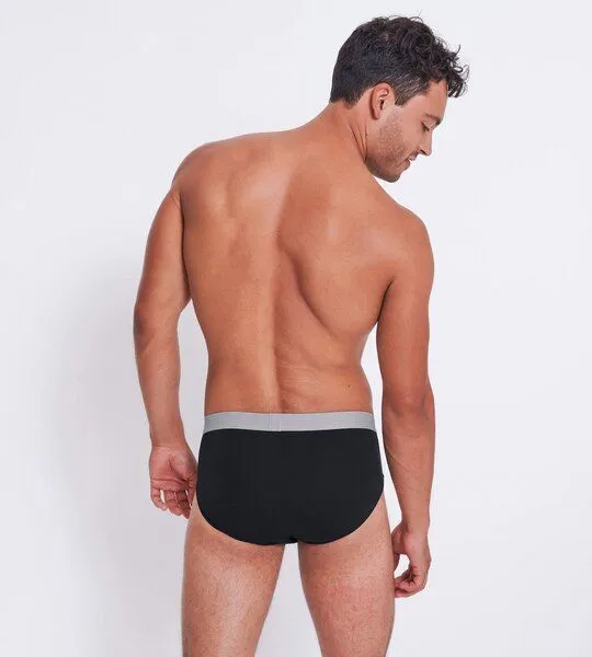 Sloggi Sloggi 2x Herren Brief Slip GO ABC 2.0 Bio-Baumwolle, Schwarz, – Produktbild 2 von 5