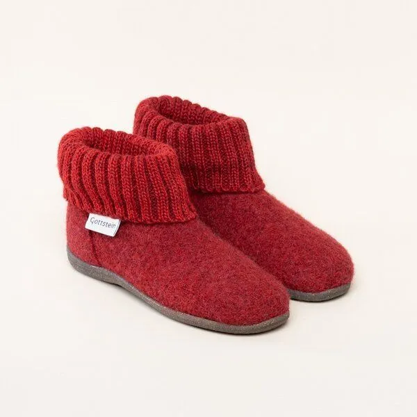 Gottstein Gottstein Kinder Hüttenschuh Alpine Boot RU für Jungen & Mädchen, Rot, – Produktbild 1 von 4