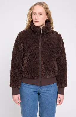 Mazine Mazine Damen vegan Jacke Aus Kunstfell Blouson Farbe Kaffee – Produktbild 1 von 1