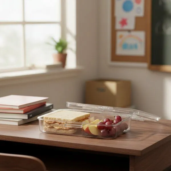 elasto elasto Kinder Brotdose "Conni" - offizielle Lizenz-Vorratsdose für Schule & Kindergarten, Weiss, – Produktbild 4 von 4