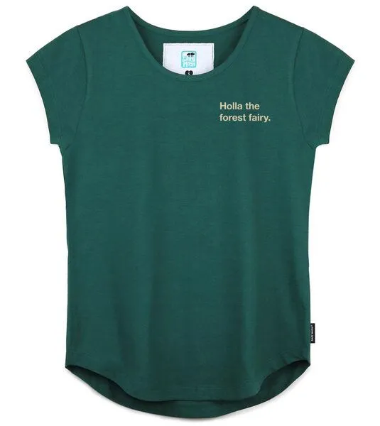 Gary Mash GARY MASH Shirt Asheville Holla the forest fairy. aus Bio-Baumwolle, Dunkelgrün (grün), – Produktbild 2 von 4