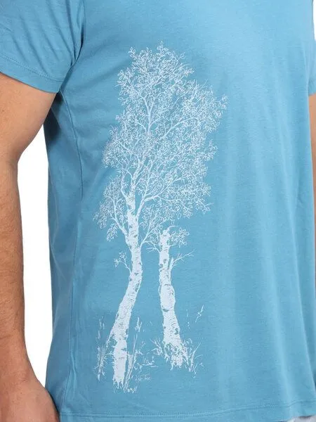 Life-Tree Life-Tree Fairwear Bambus Shirt Men Birke, Blau, – Produktbild 4 von 4