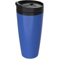 elasto elasto Kaffeebecher to go - Thermobecher auslaufsicher mit Klappdeckel, Blau, – Produktbild 1 von 1