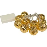 Konstsmide Konstsmide LED-Dekolichterkette "Kugeln" gold, 10 Dioden warmweiß – Produktbild 1 von 1