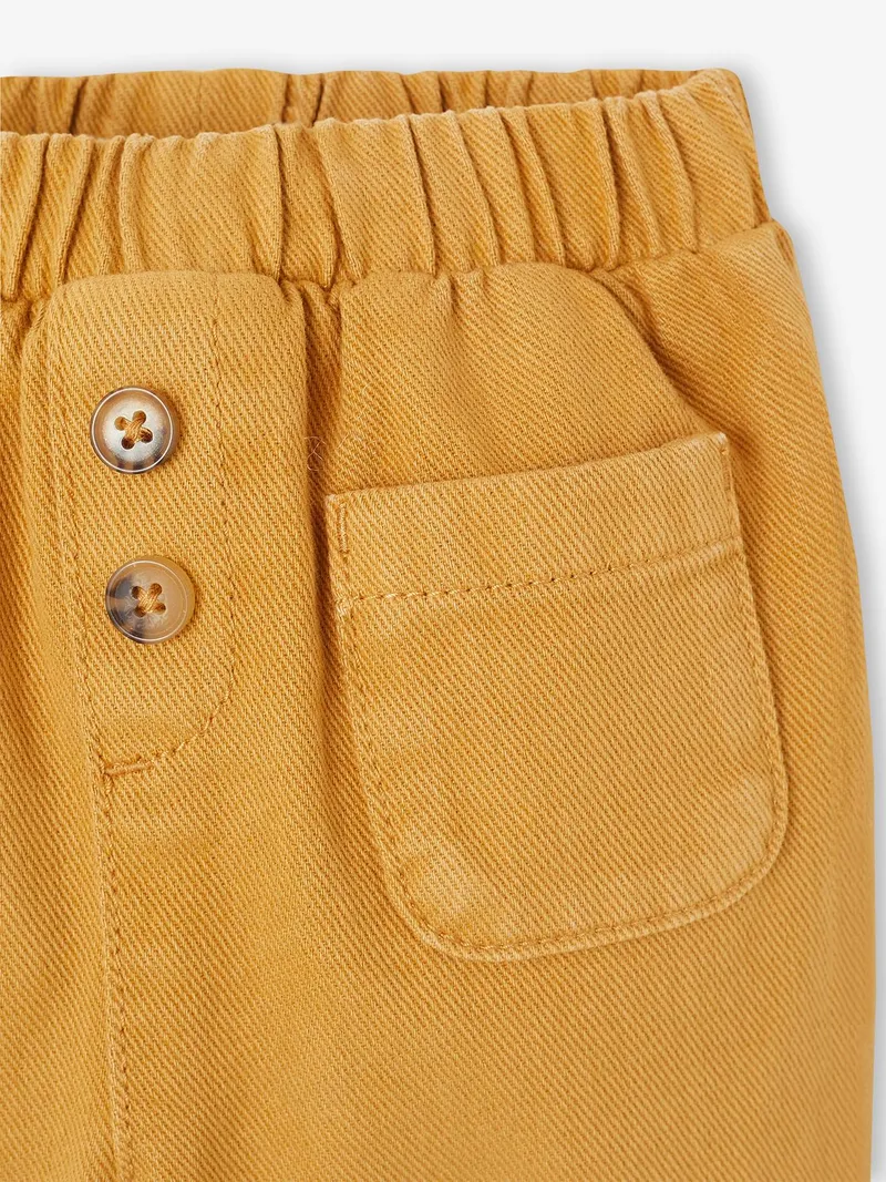 Vertbaudet Baby Hose mit Dehnbund und Zierknöpfen, Karamell, – Produktbild 3 von 3