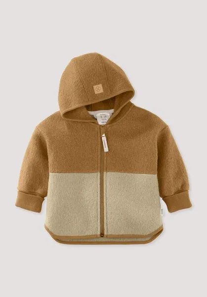 hessnatur hessnatur Walkjacke aus reiner Bio-Merinowolle, Caramel, – Produktbild 3 von 4