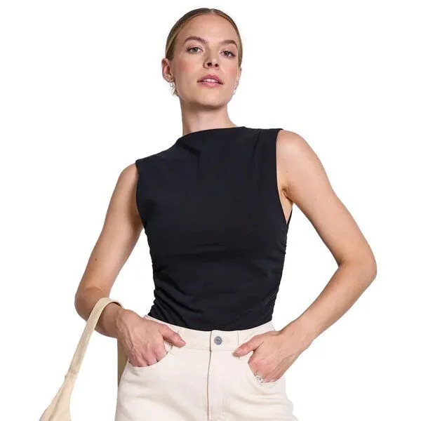 JAN N JUNE JAN N JUNE Ruffle Top RAFO, Black, – Produktbild 1 von 4