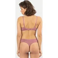 erlich textil erlich textil Gertrud String mit Spitze aus Bio-Baumwolle, made in Europe, Mauve, – Produktbild 1 von 3