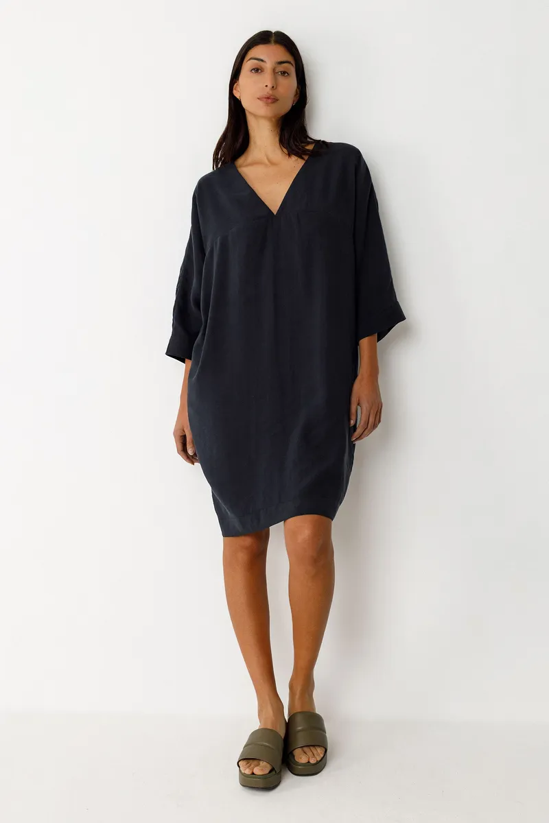 SKFK SKFK Damen vegan Kleid Nikole Schwarz, Schwarz, – Produktbild 1 von 2