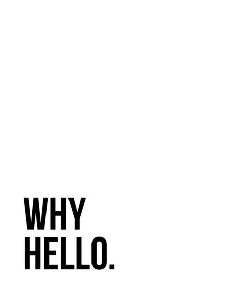 Photocircle Photocircle Poster / Leinwandbild - Why Hello No4 – Produktbild 1 von 4