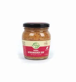 El Puente El Puente Senf mit Paprika & Chili pikant-scharf | Fair Trade | Vegan | Glutenfrei – Produktbild 1 von 1