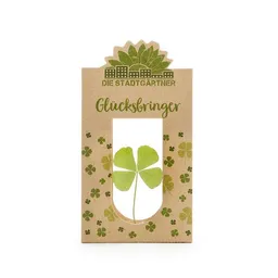 Die Stadtgärtner Die Stadtgärtner Glücksbringer I Echtes vierblättriges Kleeblatt als Talisman-Geschenk – Produktbild 1 von 1