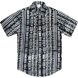 Global Mamas Global Mamas Bio Hemd - Slim Fit - Pathways – Produktbild 1 von 1