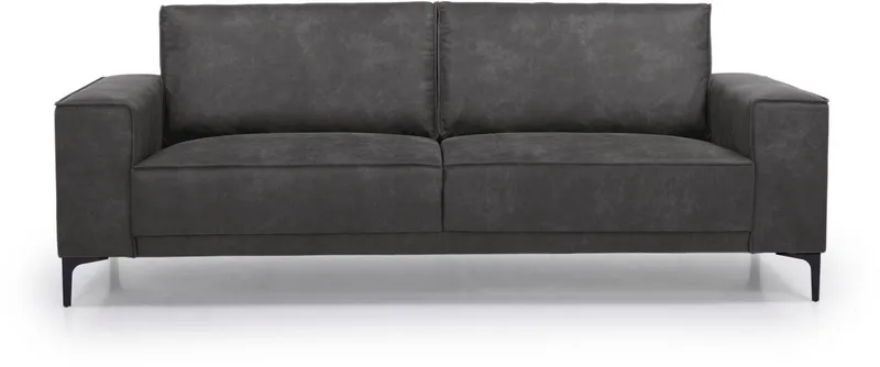 OTTO home 3-Sitzer OLAND Luxus-Microfaser, Sofa, B: 224 cm, Skandi-Design, Grau, – Produktbild 2 von 5
