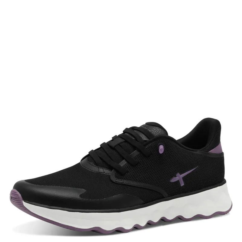 Tamaris Tamaris Schnühalbschuh sportlich für Damen, schwarz, Größe 41 EU, Schwarz, – Produktbild 1 von 5