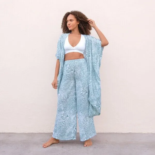 Jaya Jaya LOUISE - Damen - leichter Sommercardigan für Yoga und Freizeit, Hawaiigreen/grün, – Produktbild 1 von 2