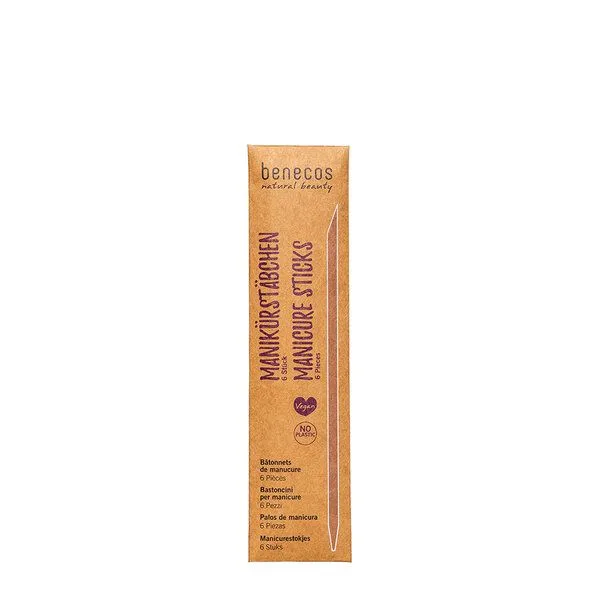 Benecos benecos - plastikfreie Manikürstäbchen 6-er Set - Birkenholz – Produktbild 1 von 3
