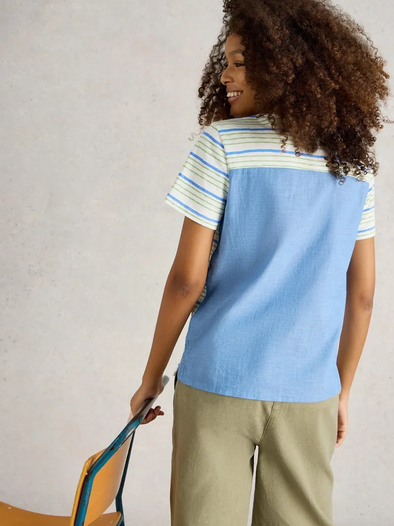 White Stuff T-Shirt Abbie - 48, Blau multi, – Produktbild 4 von 4