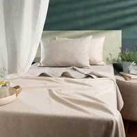 nahtur design nahtur-design Kühlende Bettdecke | Leinenlaken und leichte Lodendecke, Beige, – Produktbild 1 von 1