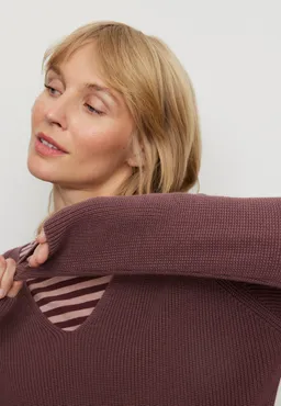 recolution Recolution Damen vegan Pullover Arugula Wild Berry – Produktbild 1 von 1