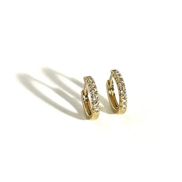 MOANINA MOANINA Ohrringe Siena Hoops - 585 Massivgold, Gold, – Produktbild 1 von 4